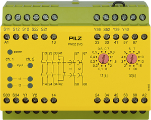 774013 Pilz Реле безопасности (автономный) PNOZ 2VQ 24VDC 3n/o 1n/c 2n/o t