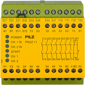 774085 Pilz Реле безопасности (автономный) PNOZ 11 110-120VAC 24VDC 7n/o 1n/c