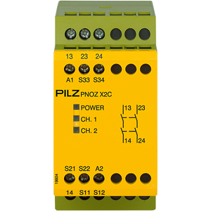 774304 Pilz Реле безопасности (автономный) PNOZ X2C 24VAC/DC 2n/o