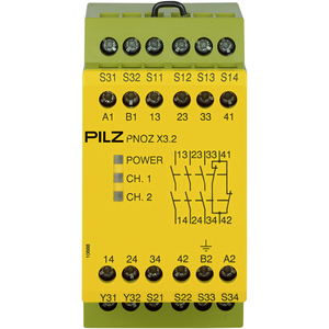 774309 Pilz Реле безопасности (автономный) PNOZ X3.2 230VAC 24VDC 3n/o 1n/c 1so