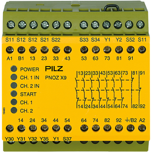 774605 Pilz Реле безопасности (автономный) PNOZ X9 100-120VAC 24VDC 7n/o 2n/c 2so