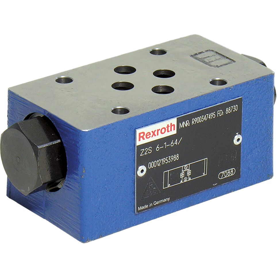 R900347496 обратный клапан SANDWICH PLATE Z2S6-2-6X/ Bosch Rexroth