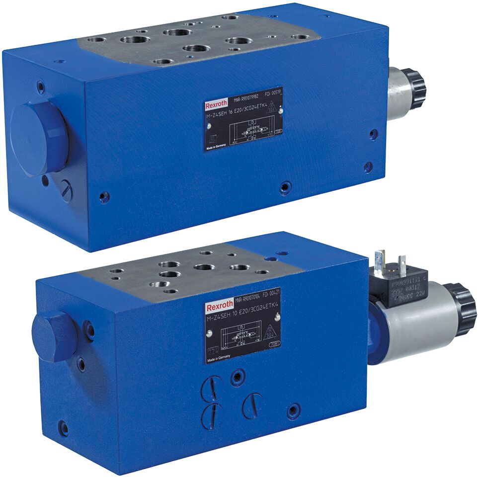 R901347451 направляющий клапан с подпружиненным золотником M-Z4SEH16E2X/3CG24N9PTK4/N Bosch Rexroth