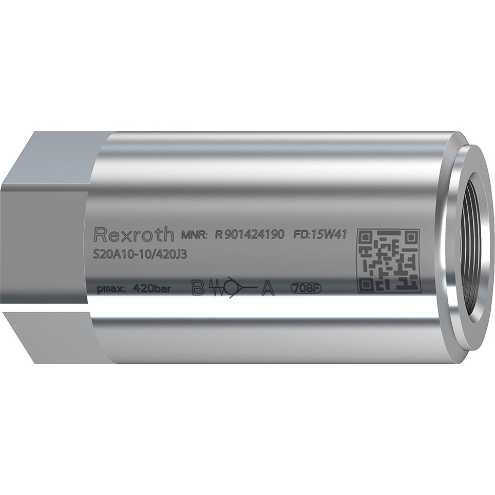 R901454189 обратный клапан S25A02-1X/420J3/12 Bosch Rexroth